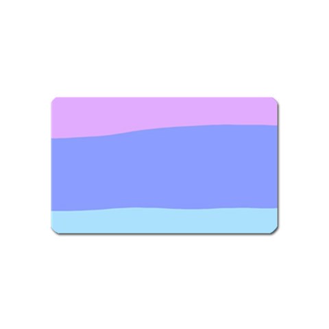 Pastel Colour, Blue, Lilac, Orange, Pastel, Pink, Romance Magnet (Name Card) from ArtsNow.com Front