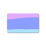 Pastel Colour, Blue, Lilac, Orange, Pastel, Pink, Romance Magnet (Name Card)