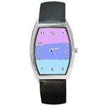 Pastel Colour, Blue, Lilac, Orange, Pastel, Pink, Romance Barrel Style Metal Watch