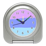 Pastel Colour, Blue, Lilac, Orange, Pastel, Pink, Romance Travel Alarm Clock