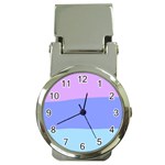 Pastel Colour, Blue, Lilac, Orange, Pastel, Pink, Romance Money Clip Watches