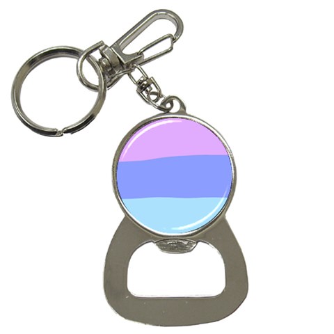 Pastel Colour, Blue, Lilac, Orange, Pastel, Pink, Romance Bottle Opener Key Chain from ArtsNow.com Front