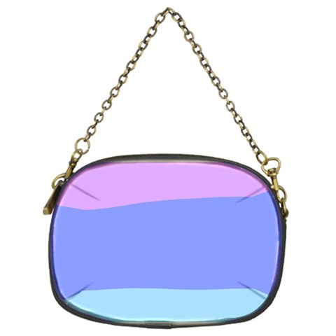 Pastel Colour, Blue, Lilac, Orange, Pastel, Pink, Romance Chain Purse (One Side) from ArtsNow.com Front