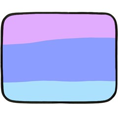 Pastel Colour, Blue, Lilac, Orange, Pastel, Pink, Romance Two Sides Fleece Blanket (Mini) from ArtsNow.com 35 x27  Blanket Back