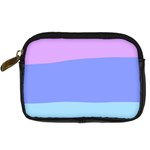 Pastel Colour, Blue, Lilac, Orange, Pastel, Pink, Romance Digital Camera Leather Case