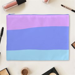 Pastel Colour, Blue, Lilac, Orange, Pastel, Pink, Romance Cosmetic Bag (XL) from ArtsNow.com Front