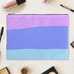 Pastel Colour, Blue, Lilac, Orange, Pastel, Pink, Romance Cosmetic Bag (XL) from ArtsNow.com Front