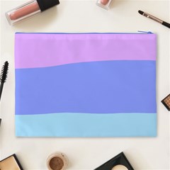 Pastel Colour, Blue, Lilac, Orange, Pastel, Pink, Romance Cosmetic Bag (XL) from ArtsNow.com Back