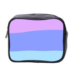 Pastel Colour, Blue, Lilac, Orange, Pastel, Pink, Romance Mini Toiletries Bag (Two Sides) from ArtsNow.com Front