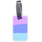 Pastel Colour, Blue, Lilac, Orange, Pastel, Pink, Romance Luggage Tag (one side)