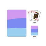 Pastel Colour, Blue, Lilac, Orange, Pastel, Pink, Romance Playing Cards Single Design (Mini)