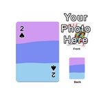 Pastel Colour, Blue, Lilac, Orange, Pastel, Pink, Romance Playing Cards 54 Designs (Mini)