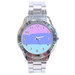 Pastel Colour, Blue, Lilac, Orange, Pastel, Pink, Romance Stainless Steel Analogue Watch