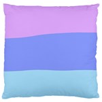 Pastel Colour, Blue, Lilac, Orange, Pastel, Pink, Romance Large Cushion Case (Two Sides)