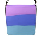 Pastel Colour, Blue, Lilac, Orange, Pastel, Pink, Romance Flap Closure Messenger Bag (L)