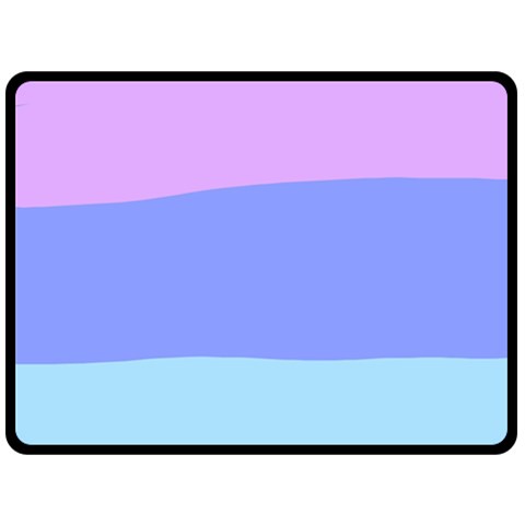 Pastel Colour, Blue, Lilac, Orange, Pastel, Pink, Romance Two Sides Fleece Blanket (Large) from ArtsNow.com 80 x60  Blanket Back