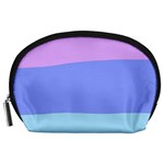 Pastel Colour, Blue, Lilac, Orange, Pastel, Pink, Romance Accessory Pouch (Large)