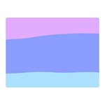 Pastel Colour, Blue, Lilac, Orange, Pastel, Pink, Romance Two Sides Premium Plush Fleece Blanket (Mini)