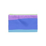 Pastel Colour, Blue, Lilac, Orange, Pastel, Pink, Romance Cosmetic Bag (XS)