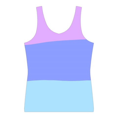 Pastel Colour, Blue, Lilac, Orange, Pastel, Pink, Romance Sport Tank Top  from ArtsNow.com Front