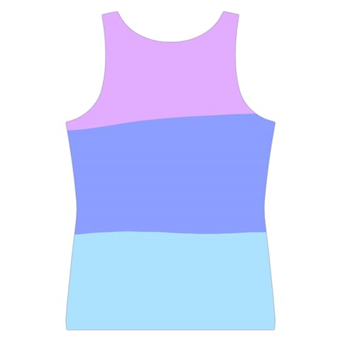 Pastel Colour, Blue, Lilac, Orange, Pastel, Pink, Romance Sport Tank Top  from ArtsNow.com Back