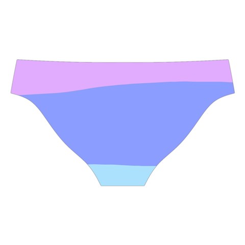 Pastel Colour, Blue, Lilac, Orange, Pastel, Pink, Romance Cross Back Hipster Bikini Set from ArtsNow.com Back Under