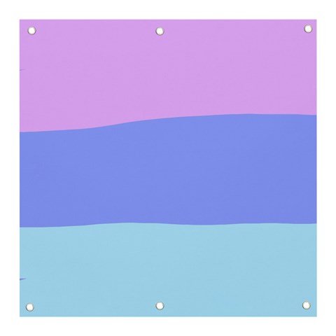 Pastel Colour, Blue, Lilac, Orange, Pastel, Pink, Romance Banner and Sign 3  x 3  from ArtsNow.com Front