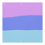 Pastel Colour, Blue, Lilac, Orange, Pastel, Pink, Romance Banner and Sign 3  x 3 