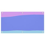 Pastel Colour, Blue, Lilac, Orange, Pastel, Pink, Romance Banner and Sign 4  x 2 