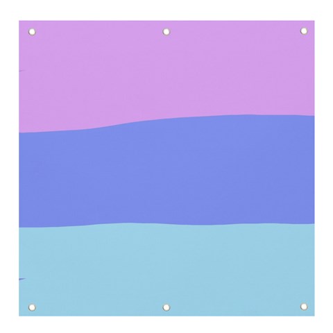 Pastel Colour, Blue, Lilac, Orange, Pastel, Pink, Romance Banner and Sign 4  x 4  from ArtsNow.com Front