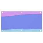 Pastel Colour, Blue, Lilac, Orange, Pastel, Pink, Romance Banner and Sign 6  x 3 