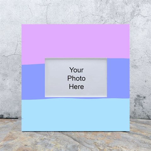 Pastel Colour, Blue, Lilac, Orange, Pastel, Pink, Romance White Box Photo Frame 4  x 6  from ArtsNow.com Front