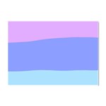 Pastel Colour, Blue, Lilac, Orange, Pastel, Pink, Romance Crystal Sticker (A4)