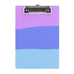 Pastel Colour, Blue, Lilac, Orange, Pastel, Pink, Romance A5 Acrylic Clipboard