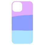 Pastel Colour, Blue, Lilac, Orange, Pastel, Pink, Romance iPhone 14 Black UV Print Case