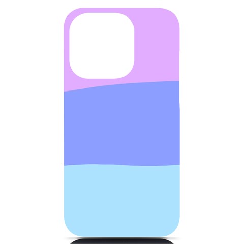 Pastel Colour, Blue, Lilac, Orange, Pastel, Pink, Romance iPhone 14 Pro Black UV Print Case from ArtsNow.com Front