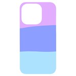 Pastel Colour, Blue, Lilac, Orange, Pastel, Pink, Romance iPhone 14 Pro Black UV Print Case