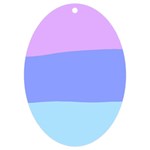 Pastel Colour, Blue, Lilac, Orange, Pastel, Pink, Romance UV Print Acrylic Ornament Oval