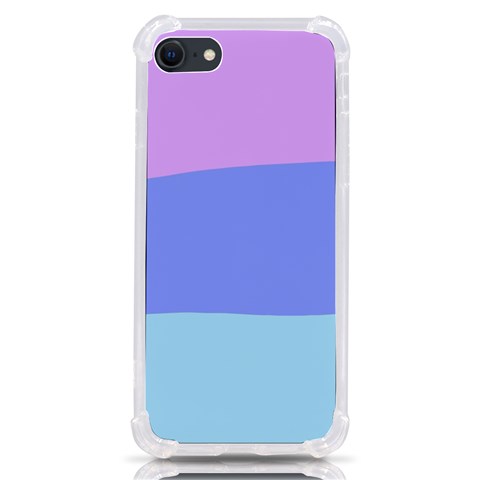 Pastel Colour, Blue, Lilac, Orange, Pastel, Pink, Romance iPhone SE from ArtsNow.com Front