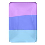 Pastel Colour, Blue, Lilac, Orange, Pastel, Pink, Romance Rectangular Glass Fridge Magnet (4 pack)