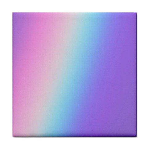 Pastel Rainbow, Color Tile Coaster from ArtsNow.com Front