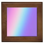 Pastel Rainbow, Color Framed Tile