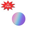 Pastel Rainbow, Color 1  Mini Buttons (10 pack) 