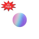 Pastel Rainbow, Color 1  Mini Magnet (10 pack) 