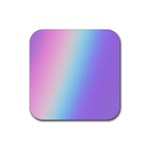 Pastel Rainbow, Color Rubber Coaster (Square)