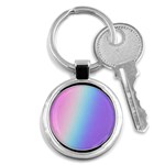 Pastel Rainbow, Color Key Chain (Round)