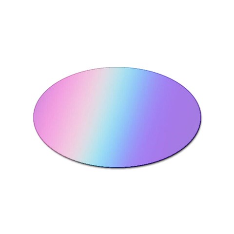 Pastel Rainbow, Color Sticker (Oval) from ArtsNow.com Front