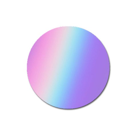 Pastel Rainbow, Color Magnet 3  (Round) from ArtsNow.com Front