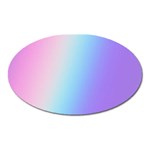 Pastel Rainbow, Color Oval Magnet