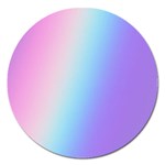 Pastel Rainbow, Color Magnet 5  (Round)